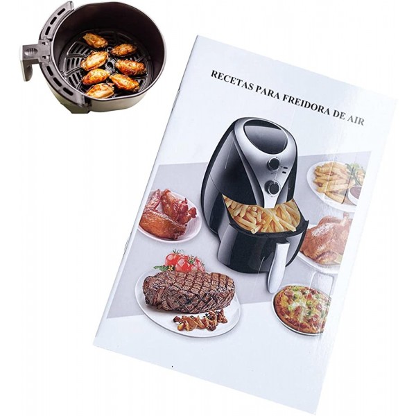 BAOING Livre de Recettes Air Fryer Livres de Cuisine pour Airfryer Version Anglaise Accessoires de friteuse à air pour Faire des favoris frits Plus Rapides Plus et Plus croustillants Cadeaux - B0B15MX2TH7