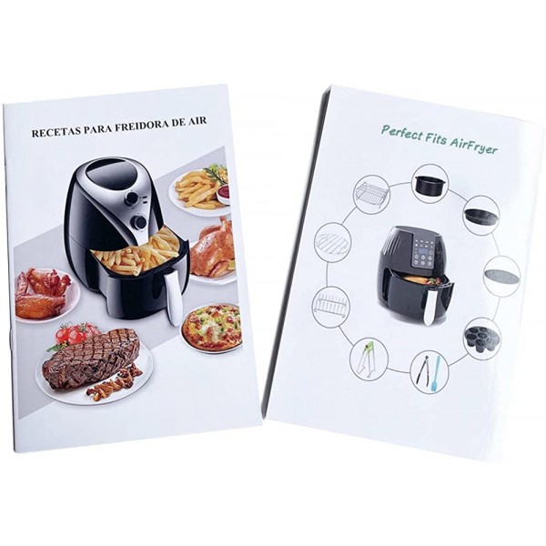 Mgichoom Recettes de friteuse à air Livre de Cuisine Air Fryer | Accessoires de friteuse à air pour Les débutants Alimentation Rapide Facile et Saine 32 Recettes - B0B15JQ13RY