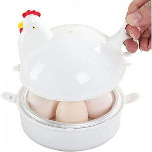 Cyhamse Cuiseur à œufs pour micro-ondes – Cuiseur à œufs rapide en forme de poule 4 œufs électriques Safe Kitchen Egg Boiler Gadgets - B09VTM7D7CT