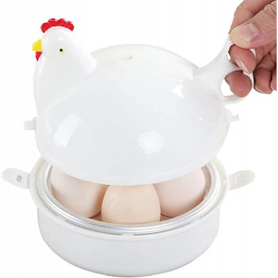Cyhamse Cuiseur à œufs pour micro-ondes – Cuiseur à œufs rapide en forme de poule 4 œufs électriques Safe Kitchen Egg Boiler Gadgets - B09VTM7D7CT