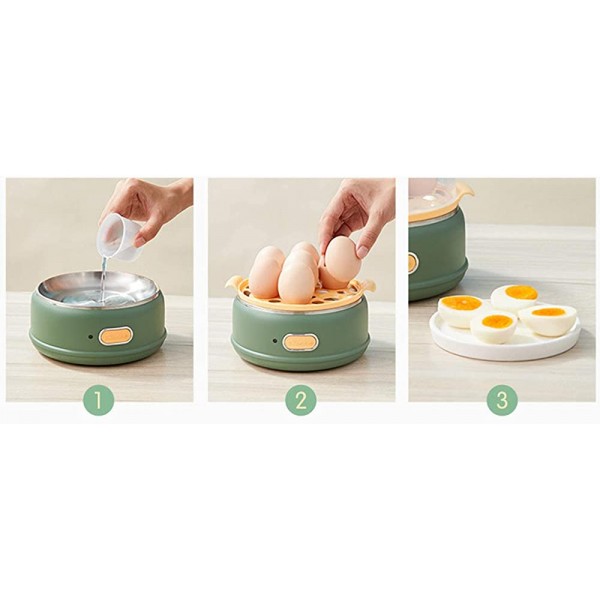 GPWDSN Cuiseur à œufs électrique chaudière à œufs d'une capacité de 14 œufs pour œufs Mous Moyens durs œufs pochés avec arrêt Automatique - B096M9RX9VB
