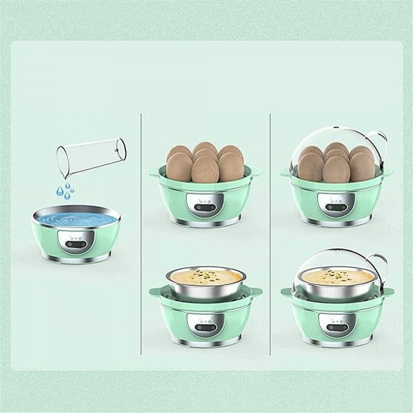 NBLD Cuiseur à Oeufs 350W électrique Egg Maker White Egg Steamer Cuiseur à Oeufs Capacité de 5 Oeufs Cuiseur à Oeufs avec arrêt Automatique Color : Parent Color : Parent Parent - B09Y96MRYF2
