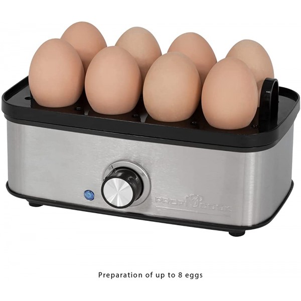 Proficook-Fonction pochier ek 1139 Cuiseur pour jusqu'à œufs 8 œufs Omelette acoustique endsignal acier inoxydable - B072HQQ5Q7T