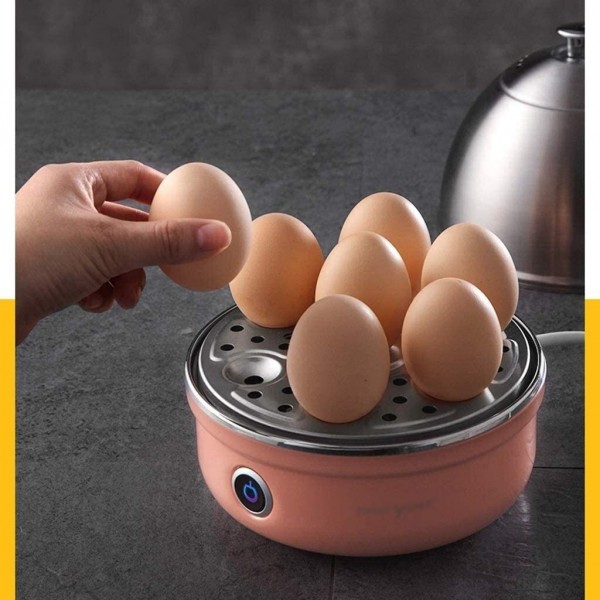 WHSS Bouillure à œufs Cuiseur à œufs Cuiseur à œufs Cuiseur à œufs Ménage Cuisson Automatique des œufs Artefact en Acier Inoxydable Cuiseur à œufs en Option Tricolore Color : Pink - B0921VW7FYL
