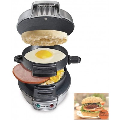 Breakfast électrique Sandwich Maker Pour Petit Déjeuner Domestique Bureau - B08LVB2FDF2