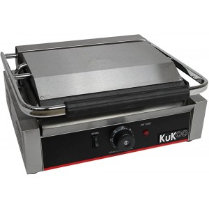 KuKoo – Machine à Panini Professionnel Grill plaques Rainurées 2,2kW Panini Sandwich Poisson Croque Monsieur  .... - B07RCGKLVME