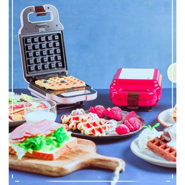 Smzj Appareil à croque-monsieur Appareil à Sandwich 4 en 1 pour gaufre panini,toastie et omelette,gadget de cuisine B 600w - B08B4S5J494