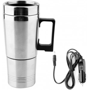 Bouilloire électrique 350ML + 150ML en acier inoxydable portable 12V voiture chauffe-eau bouilloire pour café thé - B088TP47R8C