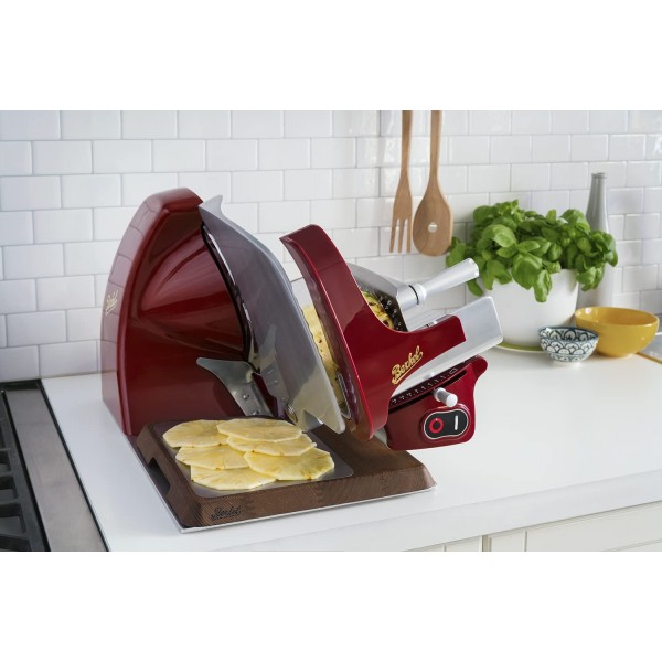 Berkel Home Line 250 Trancheuse Alimentaire Rouge Lame 25,4 cm Trancheuse Electrique Trancheuse Alimentaire Prosciutto Viande Cuisson Poisson Jambon Fromage Pai - B07D5LBSF7B