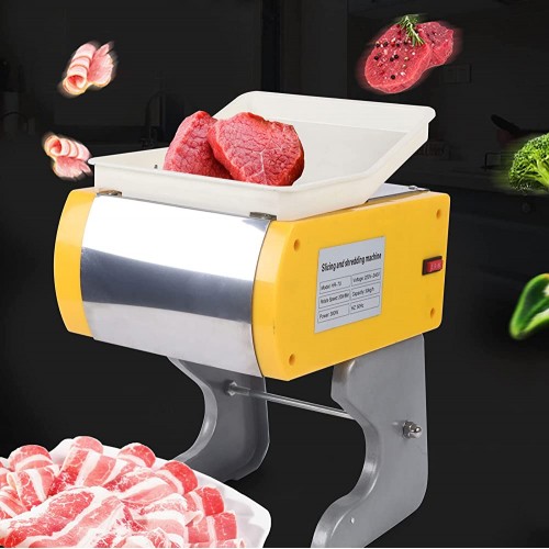 Futchoy HR-70 Trancheuse électrique pour légumes et viande 300 W lame tridimensionnelle pour légumes et disques de viande 50 kg h - B09W2HHKW6O