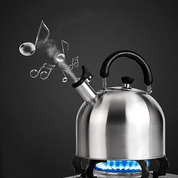QOHG utile sifflement de la bouilloire de la cuisinière avec poignée anti-échappée ergonomique convient à la théière de cuisinière ménagère taille: 6L - B00W5RLQI6C