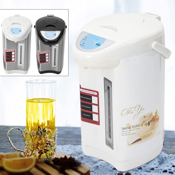 Acesunny Distributeur d'eau chaude 750 W Distributeur d'eau chaude 4 litres Bouilloire à vin chaud Théière blanc - B09M6ZLQMFX