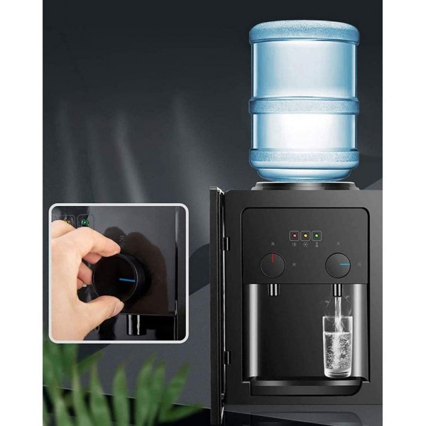 Distributeur d'eau de Bureau Petit Baril d'eau Domestique Mini Distributeur d'eau Chaude à Double Usage de Glace Froide Couleur : B - B096NCPS1PM