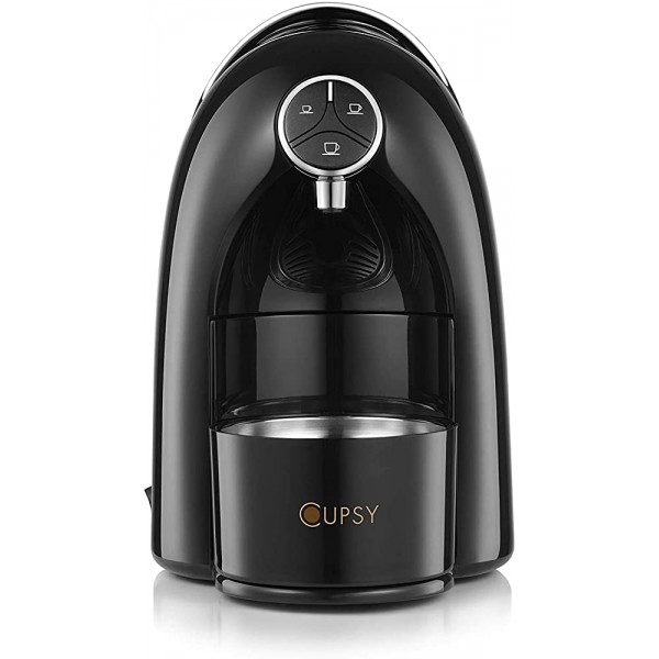 Cafetière CUPSY avec Capsules Emballage Exclusif 2-en 1-Machine à café filtre-48 Capsules Savoureuse Black - B08L6HKD1DH