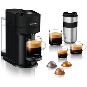 De'Longhi Nespresso Vertuo Next Machine à café et expresso avec Wi-Fi et Bluetooth intégrés Cafetière automatique à capsules avec système de préparation à une seule touche ENV120.BM noir mat - B093ZT9P7NC