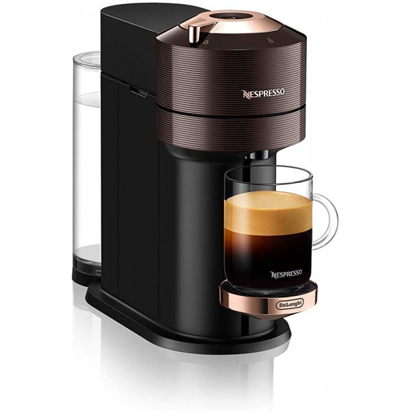 De'Longhi Nespresso Vertuo Next Premium ENV 120.BWAE Machine à café à capsules Avec mousseur à lait Aeroccino Marron et or rose - B08DRJHXDSE