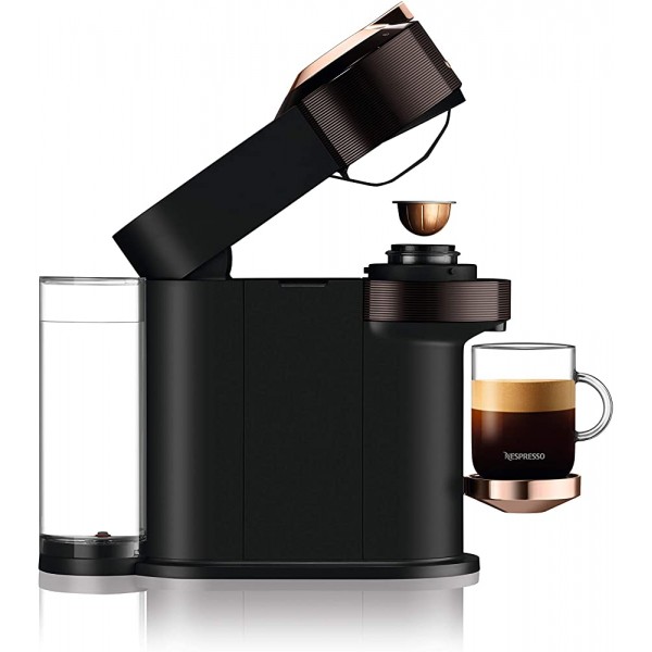 De'Longhi Nespresso Vertuo Next Premium ENV 120.BWAE Machine à café à capsules Avec mousseur à lait Aeroccino Marron et or rose - B08DRJHXDSE
