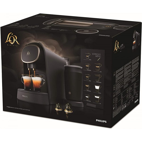L'OR Barista LM8018 90 Machine à café à capsules Latte Piano Noir - B07M93GTFQO