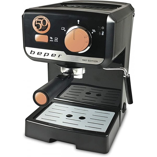 BEPER BC.001 Machine pour espresso 1140W 1,5 litre 15 bars 1140 W Noir - B076DD355K2