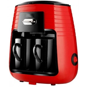 MXZBHBoisson Chaude Mini Machine à café à la Maison Entonnoir détachable Facile à Nettoyer 0,25 litres 450 W Rouge - B081QBQXZXC