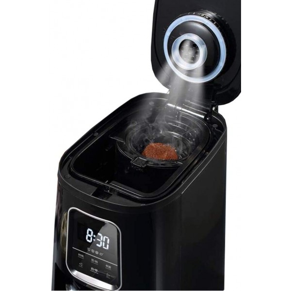 MXZBHDMachine à café Tactile Automatique avec pichet en Verre isolé et réservoir d'eau de 0,6 Litre pour la Maison et Le Bureau Noir - B081VCS8P2I