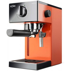 Solac CE4503 Squissita Easy Orange Machine à expresso 1050W 20 bars Réservoir 1,5L pour dosette et moulu Système Double Cream 2 tasses arrêt automatique Orange - B08DT6W7PMC