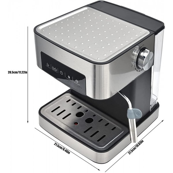 Cafetière Machine à café automatique Écran LCD 20BAR 1.6L Acier inoxydable pour amateur de café pour la maison#1 - B09RJXMQWQV