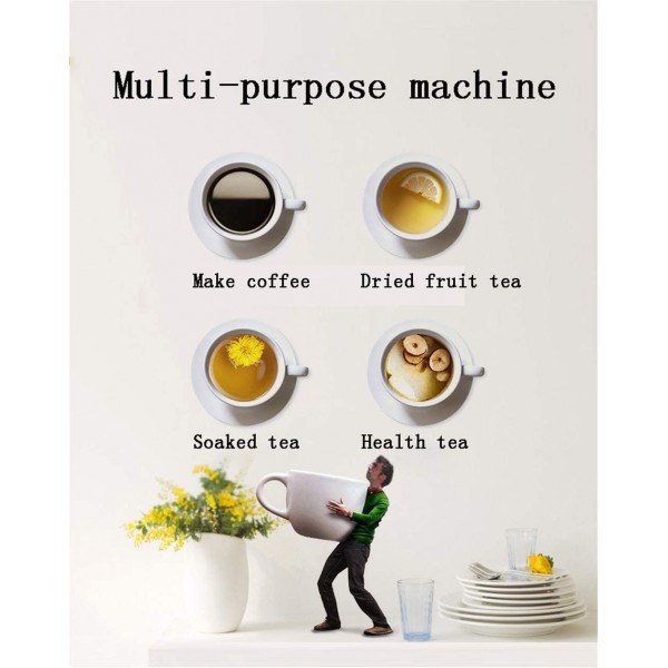 Cafetière Machine à café Machine à café Filtre de machine à café Grinding Bean Integrated Ménage Petite machine à café Goutte à café automatique Machine à café automatique - B09N98YL5WE