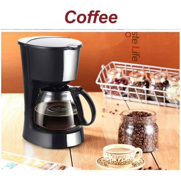 Cafetière Machine à café Machine à café machine à expresso super automatique conception tout-en-un acier inoxydable porte-café et cafetière noir 0.6L 550W Machine à café automatique - B09N794J2BH