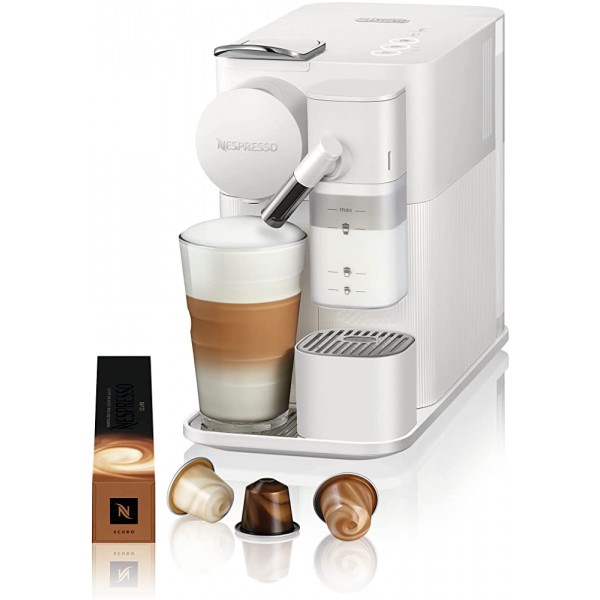 De'Longhi Lattissima One Evo Machine à café en capsules à usage unique mousseur de lait automatique cappuccino et lait EN510.W 1450W blanc - B08VD5FS1DV
