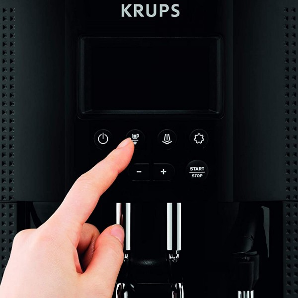 Krups Cafetière automatique 15 bars Nettoyage automatique Noir - B07P27QX56B