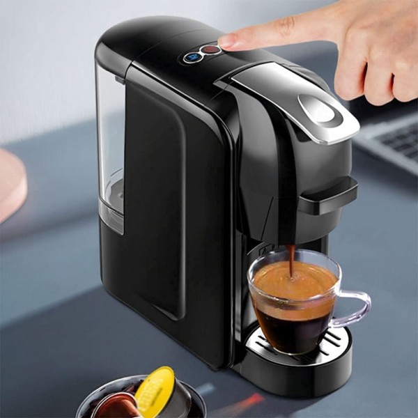 Machine à café universelle à capsules pour usage domestique petite machine à café automatique 600 ml Noir - B09HC1GBCB9