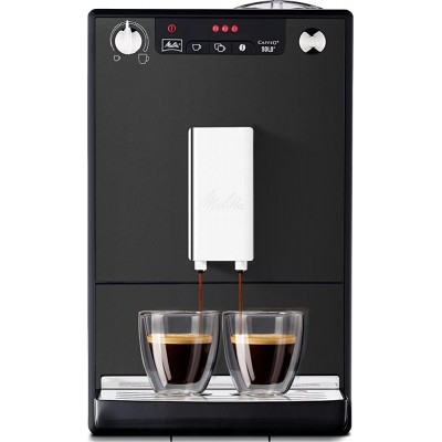 Melitta Solo Noir Mat E950-544 Machine à Café et Expresso Automatique avec Broyeur à Grains Compacte et Simple à Utiliser [Exclusivité ] - B094SRQ1PQ9