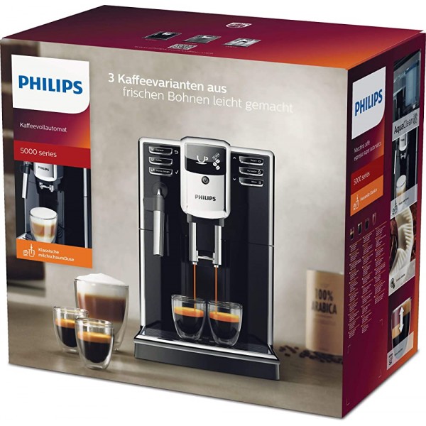 Philips EP5310 10 S5000 Machine à expresso automatique avec mousseur à lait manuel noir - B079JZ9R6LN