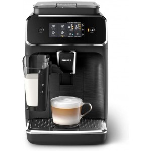 Philips Série 2200 EP2232 40 Machine à café automatique 3 spécialités de café système de lait LatteGo noir mat noir brossé - B083P4HTB2K