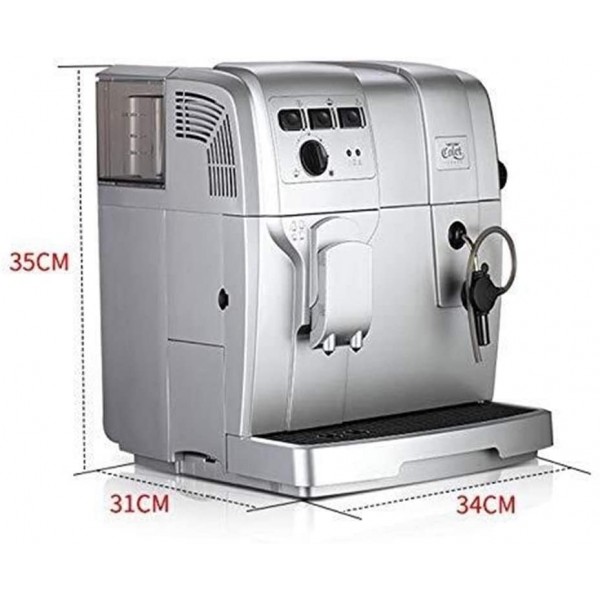 THj Machine à café Machine à café Automatique à la Maison de Style Italien Machine Commerciale à Mousse à Vapeur concentrée à Haute Pression avec Grains de broyage 1.5L - B0999PDTHCU