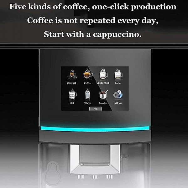 YWAWJ Accueil Machine à Expresso Machines à café intelligentes programmables avec Moulin à Haricot Machines à café automatiques for Les Bureaux - B09WDKP3FG7