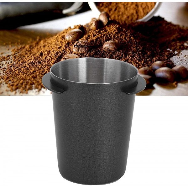 Dosage de poudre de café petit et exquis peut être en contact direct avec les aliments. Promouvoir la tasse de dosage d'extraction de café pour les magasins de thé au lait les cafés58mm noir - B09S7TP5CMG
