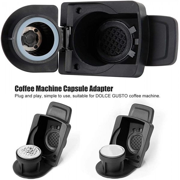 Fdit Adaptateur de Capsule Convertisseur de Capsule Accessoire de Machine à Café pour Capsules Jetables réutilisables - B09PGF8DKZ5