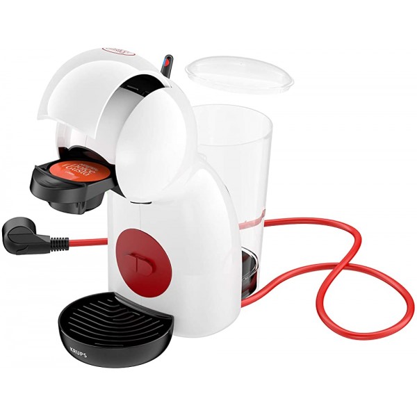 Krups Nescafé Dolce Gusto Piccolo XS Machine à café à capsules pour boissons chaudes et froides 15 bars de pression dosage manuel de l’eau Blanc. - B07VV37HYWG