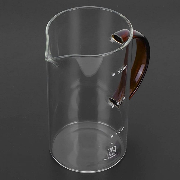 Presse Cafetière en verre borosilicaté Filtration de qualité professionnelle en acier inoxydable Cafetière à café 3.3x6.3in - B091F54FFYU