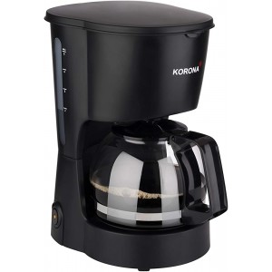Korona 12011 Cafetière | Noir | Cafetière filtre pour 5 tasses de café | avec une cruche en verre | pour les célibataires et les petits ménages - B084GWSS5R1