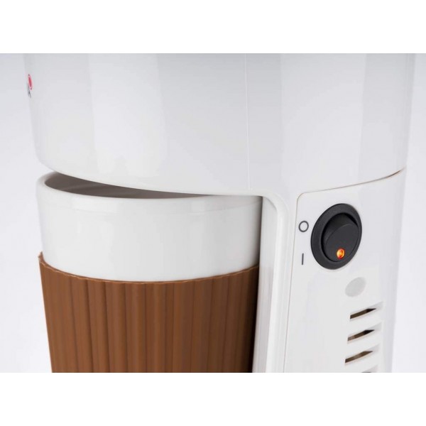 Korona 12202 Cafetière en marron blanc | Cafetière filtre avec mug To Go | 350 ml Cafetière filtre avec mug To Go 350 ml - B07NDNK8YY8