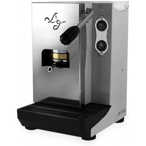 Aroma Plus Machine à café dosettes en papier ESE 44 mm gris + 150 dosettes Emozioni Quotidiane - B07SJ7GJXBP