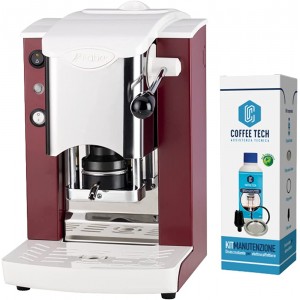 Faber Slot Inox Machine à café à dosettes ESE de 44 mm Rouge - B01LSVWX5YA
