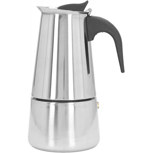 Machine à café résistance à la Rouille d'acier Inoxydable de soupape de décharge de sécurité de Fabricant de café Classique pour l'usage à la Maison6 portions - B09QYG6LJ7X