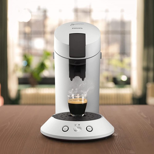 Philips Senseo Original Plus CSA210 10 Machine à café à dosettes sélection de la puissance du café technologie Coffee Boost en plastique recyclé Blanc - B08Z4CHFN1M