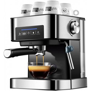 YUXN 1.5L Machine à café ménagère Semi Automatique Italien Espresso Cafetière 20 Bar Pression Cappuccino Moka Moka Lait de Cuisson à Vapeur - B09V28G2FXF