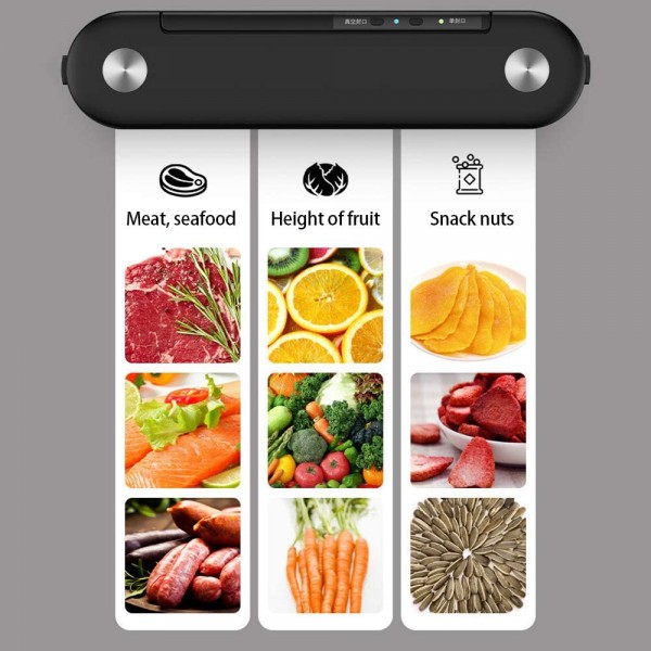 Appareil de mise sous vide pour le stockage des aliments système de scellage sous vide avec design compact pour les aliments secs. - B08CGY8X37R