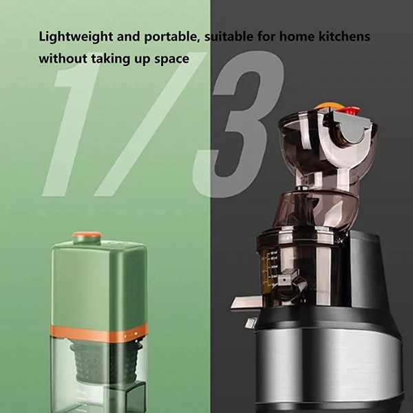Mini presse-agrumes électrique portable extracteur de jus à basse vitesse pour utilisation dans la cuisine à domicile vert - B09FQ3RY1WL